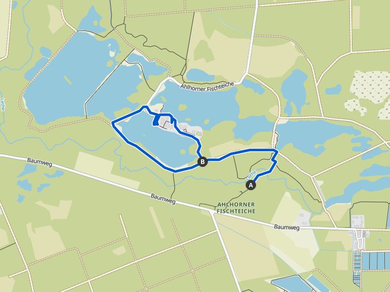 Ahlhorner Fischteiche Wanderung Komoot